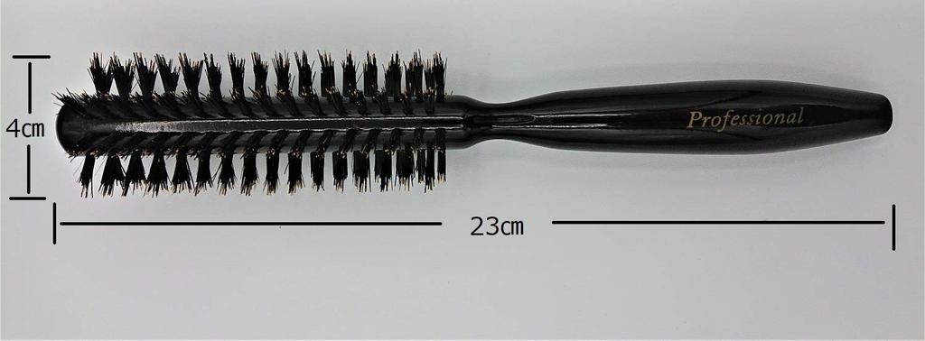 Roll Brush with Natural Bristles and a Wooden Perfect for Hair Handle, Care.
