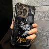 Rapper 2pac Singer Tupac Soft Phone Case For iPhone 15 16 17 Air 14 Pro Max 16E Plus 13 12 Mini Plating Anti-Fall Fundas