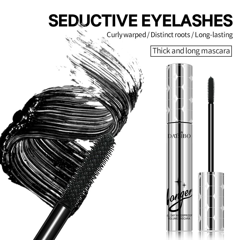 Longer Spray Silver Mascara Waterproof Sweat Resistant Thick Extended Warm Water Makeup Remover No Smudging No Clumping Mascara Beauty