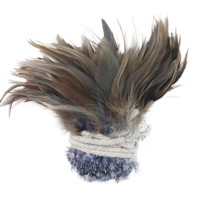 1 Roll Natural Pheasant Feathers for Crafts Jewelry Needlework Decoration Fly Tying Materials Chicken DIY Handicraft Accessories