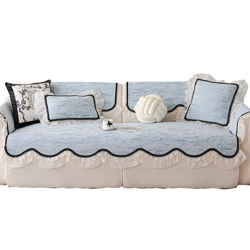 1pcs Chenille Couch Cushion for Living Room Four Seasons Universal Seat Mat Machine Washable Anti Slip Furniture Protector