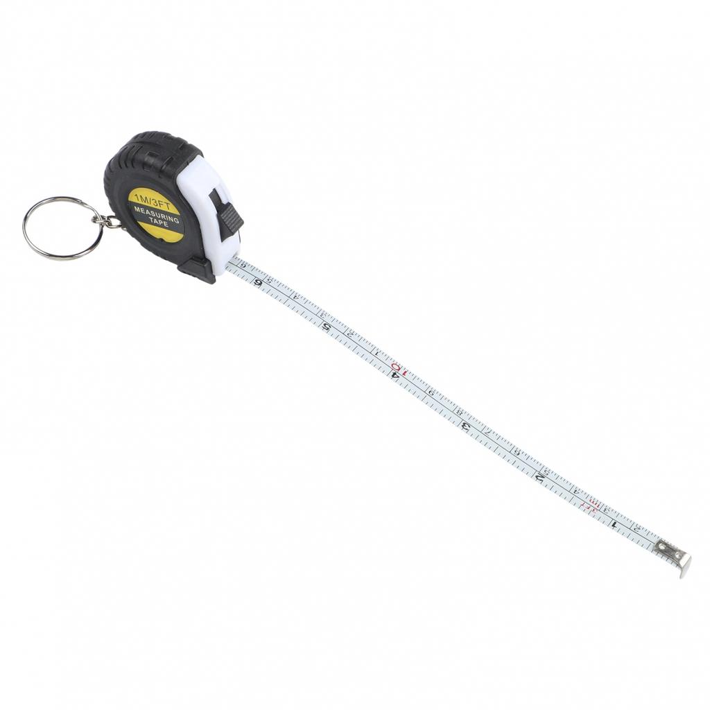 For Mini Retractable Tape Measure 1 Meter 3FT Keychain Portable Measuring Tool