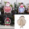 Christmas Decorations Countdown Calendar Desktop Wooden Decoration Santa Claus Countdown Calendar for Home Office Decoration