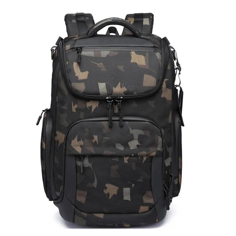 Men 35 L 17.3''Nylon Business Laptop Backpack Scratch Resistance Sports Casual Backpack Unisex Outdoor Travel Waterproof Bags