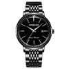 Top Brand Fashion Watch Men's New Curved Screen Butterfly Buckle Steel Band Waterproof Luminous Ultra-thin Large Dial Men's Watch
