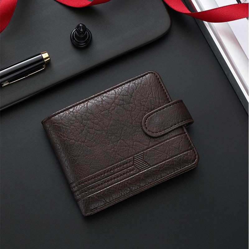Men's Leather Zipper Wallet: Large Capacity Card Holder with Coin Purse
