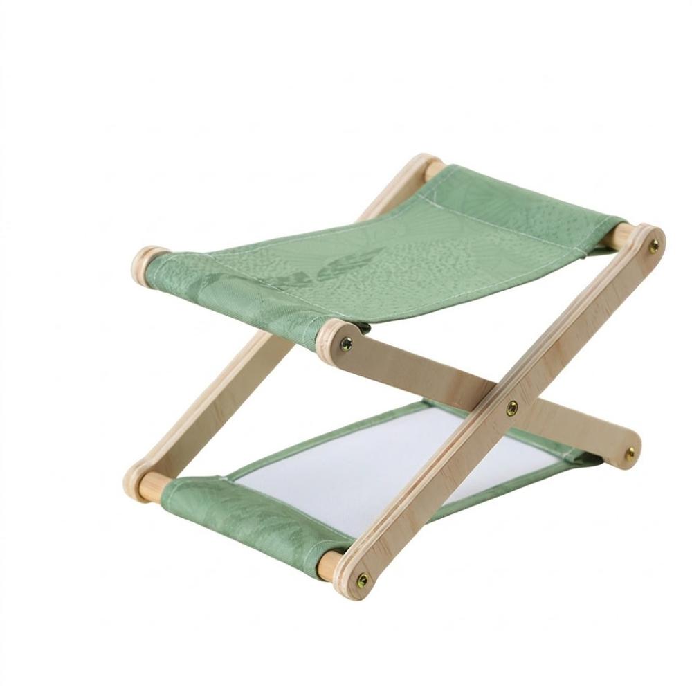 

Adjustable Height Folding Wooden Beach Pillow UV Resistant Canvas Lounge Headrest Household зелёный