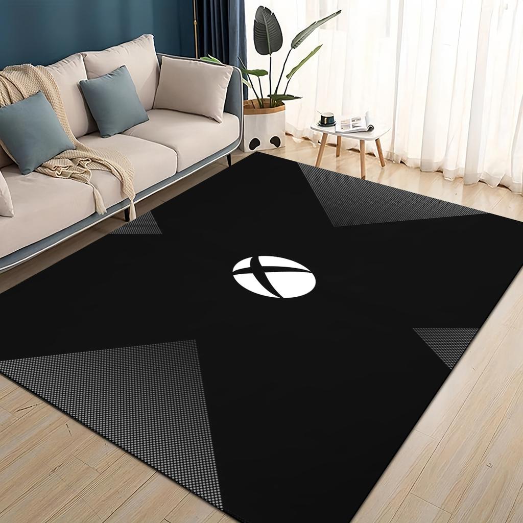27 Styl Nový Xbox Herní Hráč Logo Hráč Koberec Koberec pro Obývací Pokoj Ložnice Bytová Dekorace, dětská Hra Protiskluzový pro Pohovku Rohožka