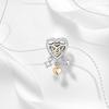 Ahthen copper Bead Charms Infinite Hearts Charm fit Snake Chain Bracelets Necklaces for Women Jewellery Making