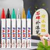 12 Pcs Permanent Markers Oil Based Paint Pen White Paint Marker Gold Marker Pen Quick-Drying Glass Pen