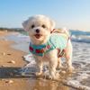 Adjustable Dog Life Jacket Waterproof Dog Swimming Suit Pet Clothes Dog Life Preserver Beach