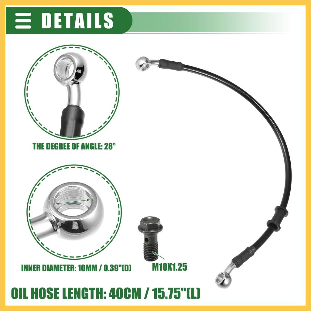 BULLSPANN Motorcycle Brake Hose Clutch Hose Oil Hose for Motorcycle