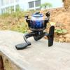 New Folding Fishing Reel 5.2:1 Spinning Reel with 60m 0.35mm Fishing Line Large Diameter Line Roller Casting Wheel Vessel Bait
