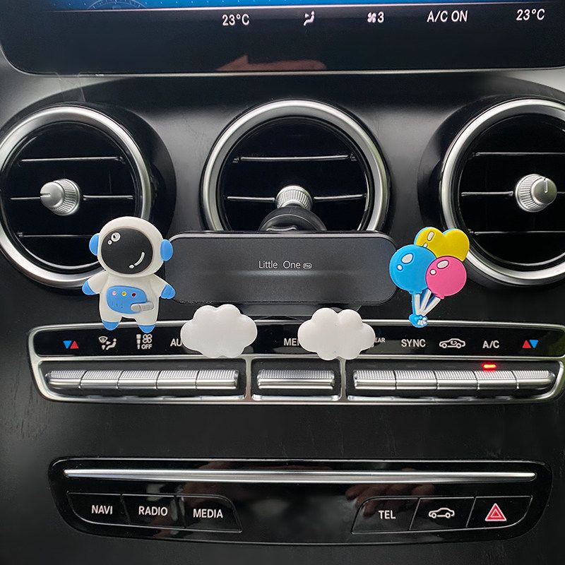 Car Mobile Phone Holder 2021 New Model Cute Cartoon Air Vent Creative Car Navigation Support Stand for Women