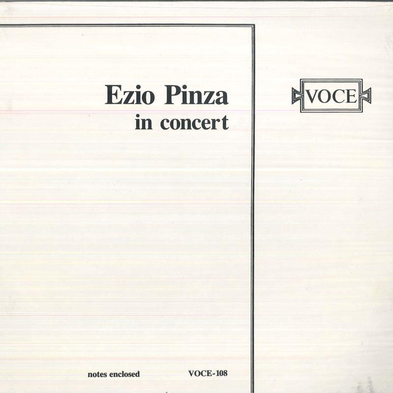 

LP Record EZIO PINZA Ezio Pinza in Concert VOCE108 VOCE Non Japan Classical Used
