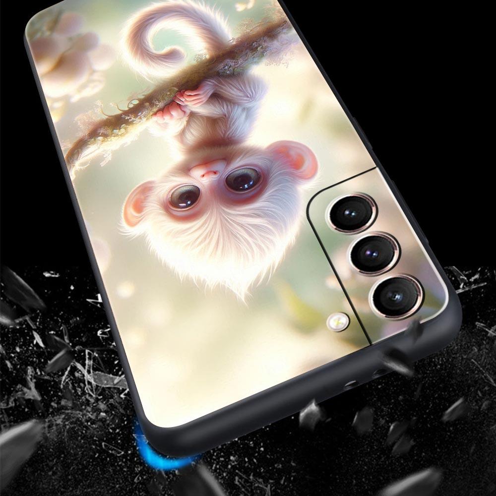 Affe Und Banane Handyhülle Cover für Samsung Galaxy S26 S25 S24 S23 S22 S20 S21 FE Ultra S25 Edge Plus 5G Weiche TPU Hülle Capas