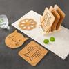 Creative Wooden Insulated Coaster Non-slip Thicken Table Mat Multifuntional Portable Cup Mat Home Decoration
