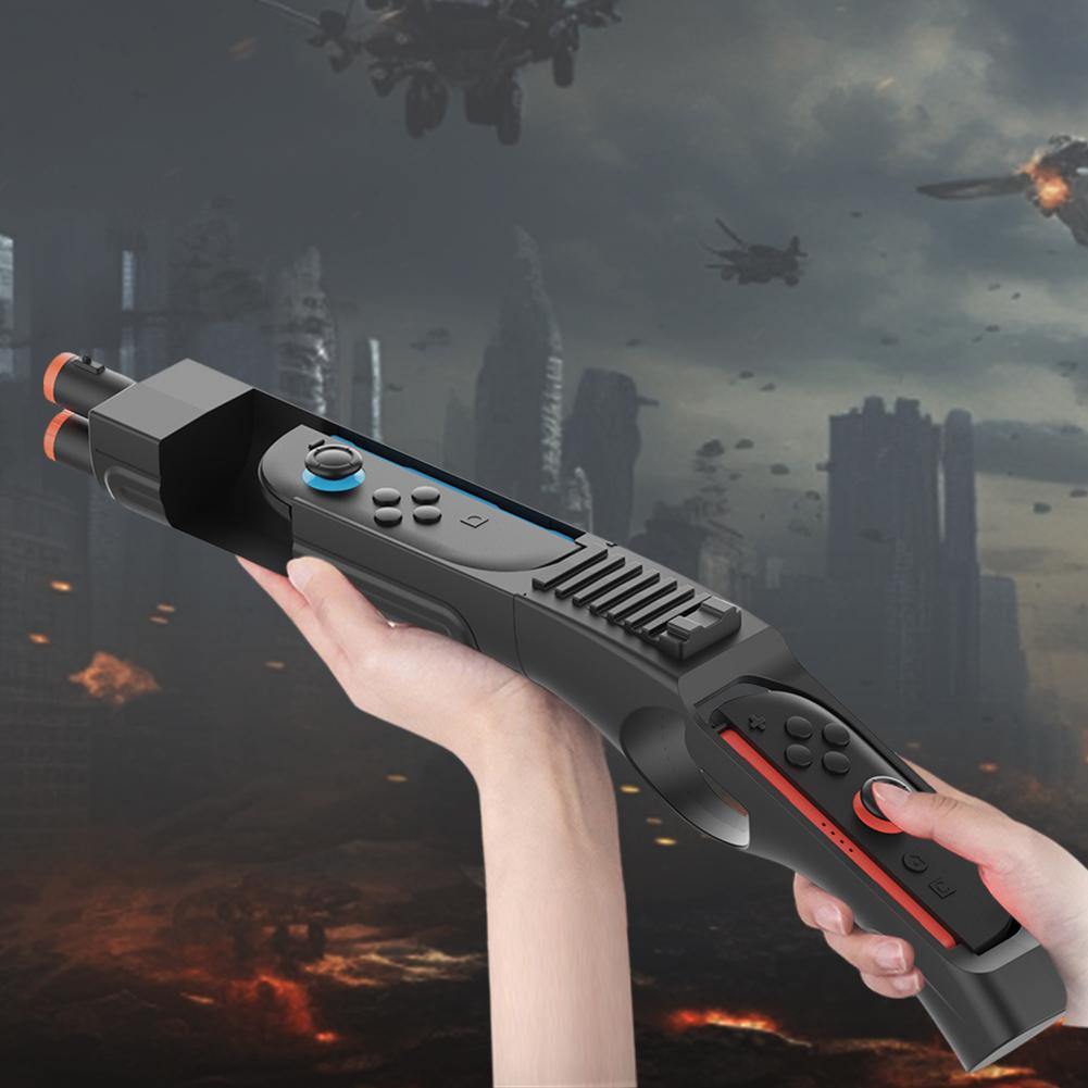 Hand Grip Gun Controller with Removable Buttstock Hunting Game Gun for Switch2 Joy-con