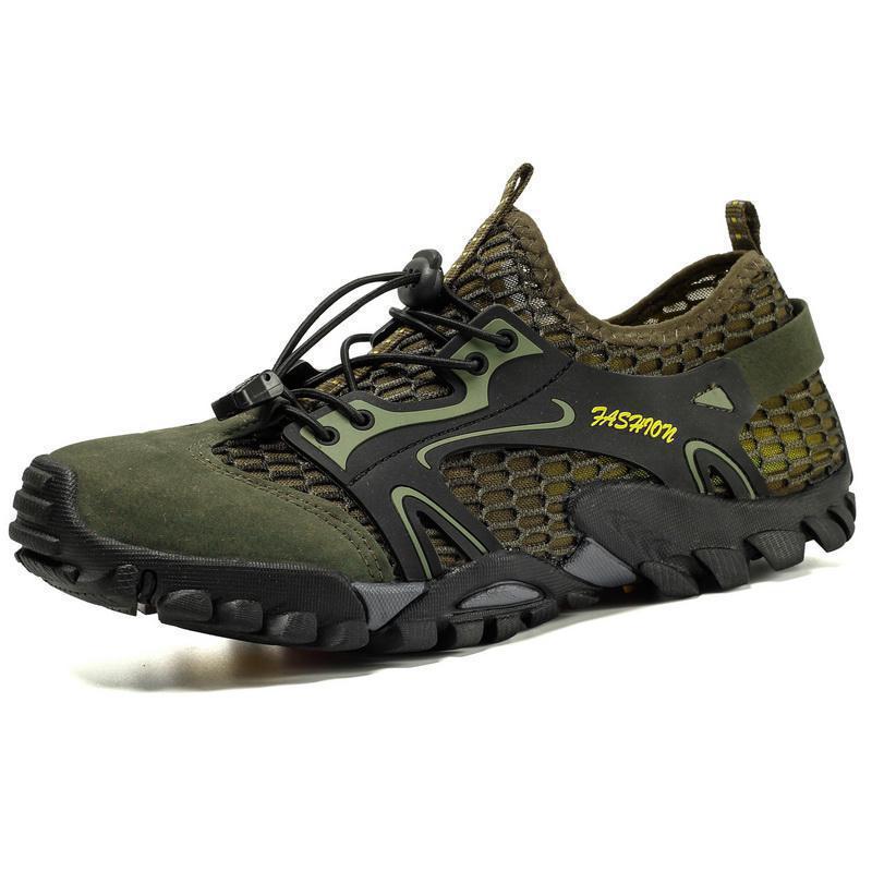 Hiking Wading Men's Shoes Are Breathable and Comfortable Men's New Mesh Breathable Outdoor Creek Walking Shoes