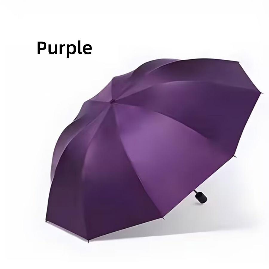 

Большой прочный ветрозащитный зонт на любую погоду, модный узор, мужской деловой зонт, женский зонт от солнца, дорожный зонт фиолетовый