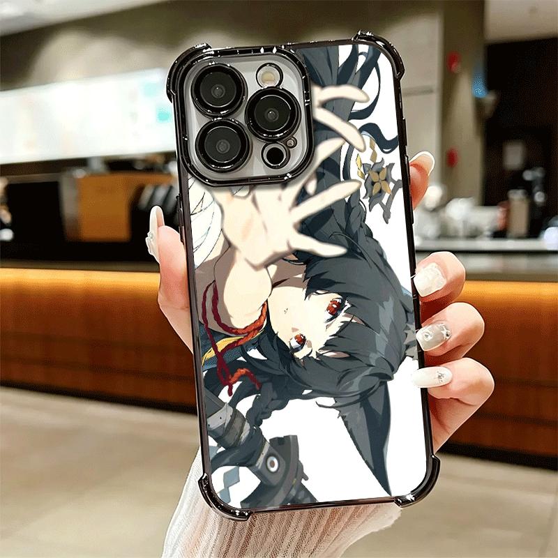 Zenless Zone Zero Hoshimi Miyabi Soft Phone Case For iPhone 15 16 17 Air 14 Pro Max 16E Plus 13 12 Mini Plating Anti-Fall Fundas
