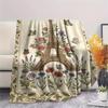 Paris Eiffel Tower Print Flannel Blanket, High Quality Comfortable for All Seasons, Home Decor, Warmth and Comfort, Perfect for Christmas Gifts95