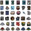 Non-Toxic 50/75Pcs/Pack Jurassic Park Dinosaur Animals Graffiti Stickers For Furniture Diy Chair Toy Car Trunk Computer Motorcycle