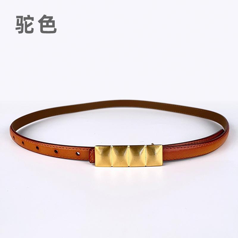 Genuine Leather Women'S Belt Retro Two-Layer Cowhide Belt With Jeans Casual Pants Belt Women'S Model