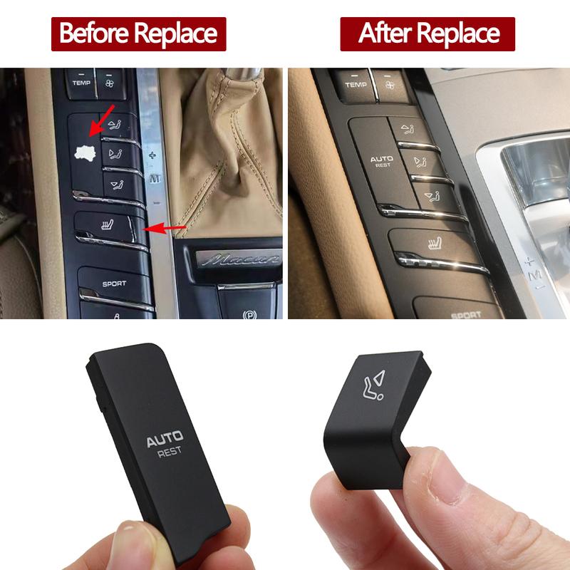 Car Front Central Console Air Vent Temperature Ventilation Adjust AC Button Caps For Porsche Cayenne 7P5 Panamera 970 Macan 95B