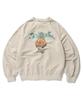 Seuweideu Rock Dead Skull Crewneck [Pigment Beige]