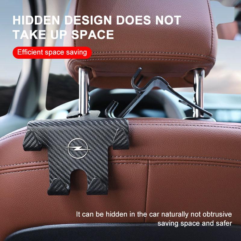Car Seat Headrest Hook Universal Phone Holder Backseat Organizer For Opel Astra H G J Insignia Mokka Zafira Corsa Vectra C D Antara