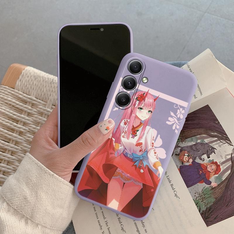 

Модный чехол для телефона для девочек iPhone Samsung A55 S24 FE S25 M35 Xiaomi Redmi Note 13 Pro 14C Huawei Honor 200 Realme противоударный матовый чехол с защитой от царапин Samsung Galaxy S9 Plus фиолетовый