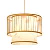 Birdcage Pendant Light Birdcage Bamboo Woven Hanging Lamp Handwoven Pendant LED Lights for