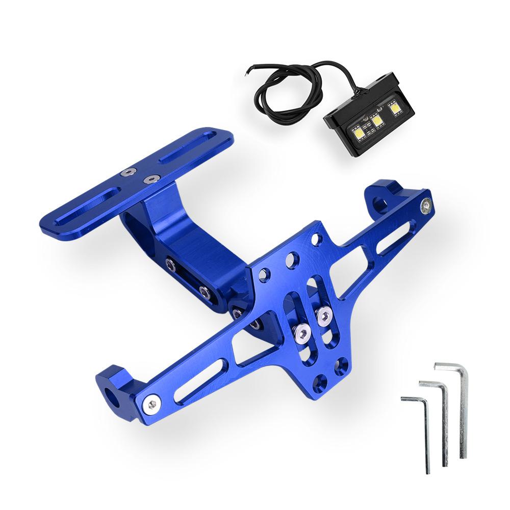Cross Border Motorcycle Modification Aircraft License Plate Holder Adjustable Aluminum Alloy Bracket Support