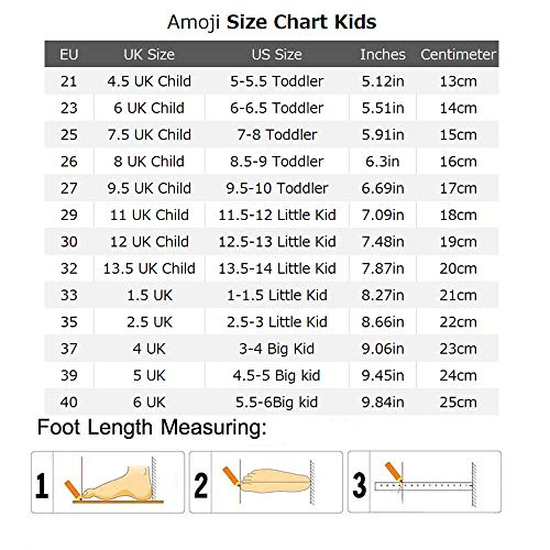 Amozi Kids' Rain Boots, Rain Shoes, Boys' and Girls' Rain Boots, Children's, Baby, Girls, Boys, Toddlers, Short, Junior, Waterproof, Rain Boots, Perfe