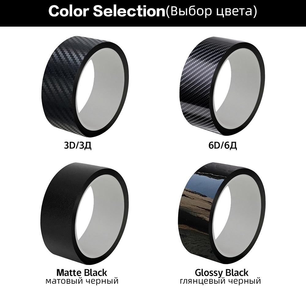 Car Matte Vinyl Film Matte Gloss Black Paste Protector Strip Waterproof Window Trim Film Anti Scratch Tape DIY Car Accessories
