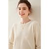 Women's Soft Cashmere Sweater - Warm, Casual Knit, Long Sleeve, Round Neck, Perfect for Autumn/Winter