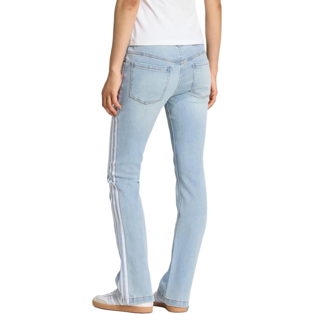 adidas Originals Adilenium Ss25 Teamgeist Lr Denim Joggers Slim Fit Sports Flared Jeans Women Joggers KE9801