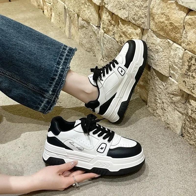Women's Fashion Cool Shoes  Spring Summer New Style Thick Soled Breathability Height Increasing Versatile Trend Sneakers