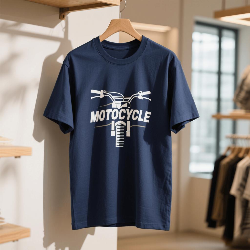 Léto Horký prodej Pánské bavlněné tričko Motocyklové prvky Moto Potisk kola Volné Absorbující pot Sportovní Cyklistický Potisk Tričko Top