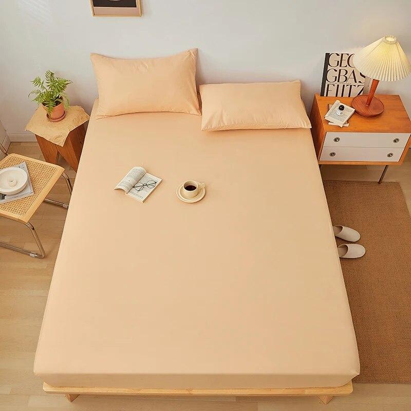 Adjustable Fitted Sheet 160x200,Bed Sheet With Elastic Band 135x190,Mattress Protector Cover,Skin-friendly,Solid Color