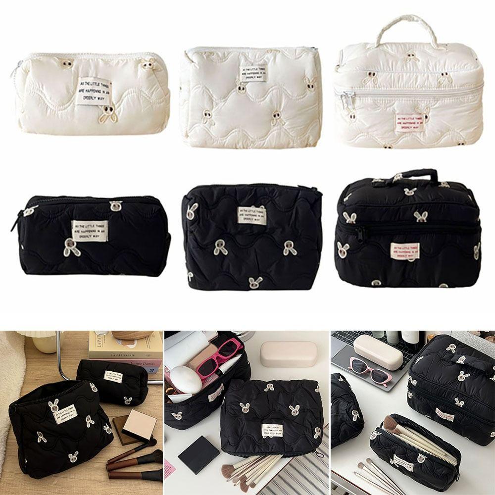 High Quality Embroidery Makeup Bag Storage Bag Large Capacity Cosmetic Bag Travel Organizer Portable Washbag