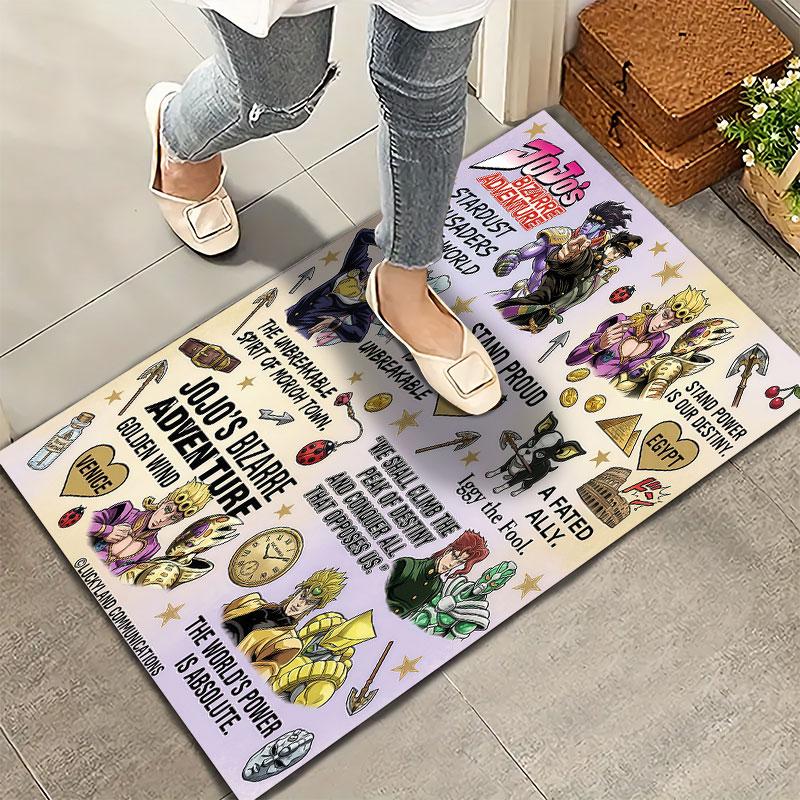 Jojos Bizarre Adventure Teppich Teppich für Wohnzimmer Schlafzimmer Zuhause Sofa Dekoration Kinder Spielen Rutschfeste Bodenmatte