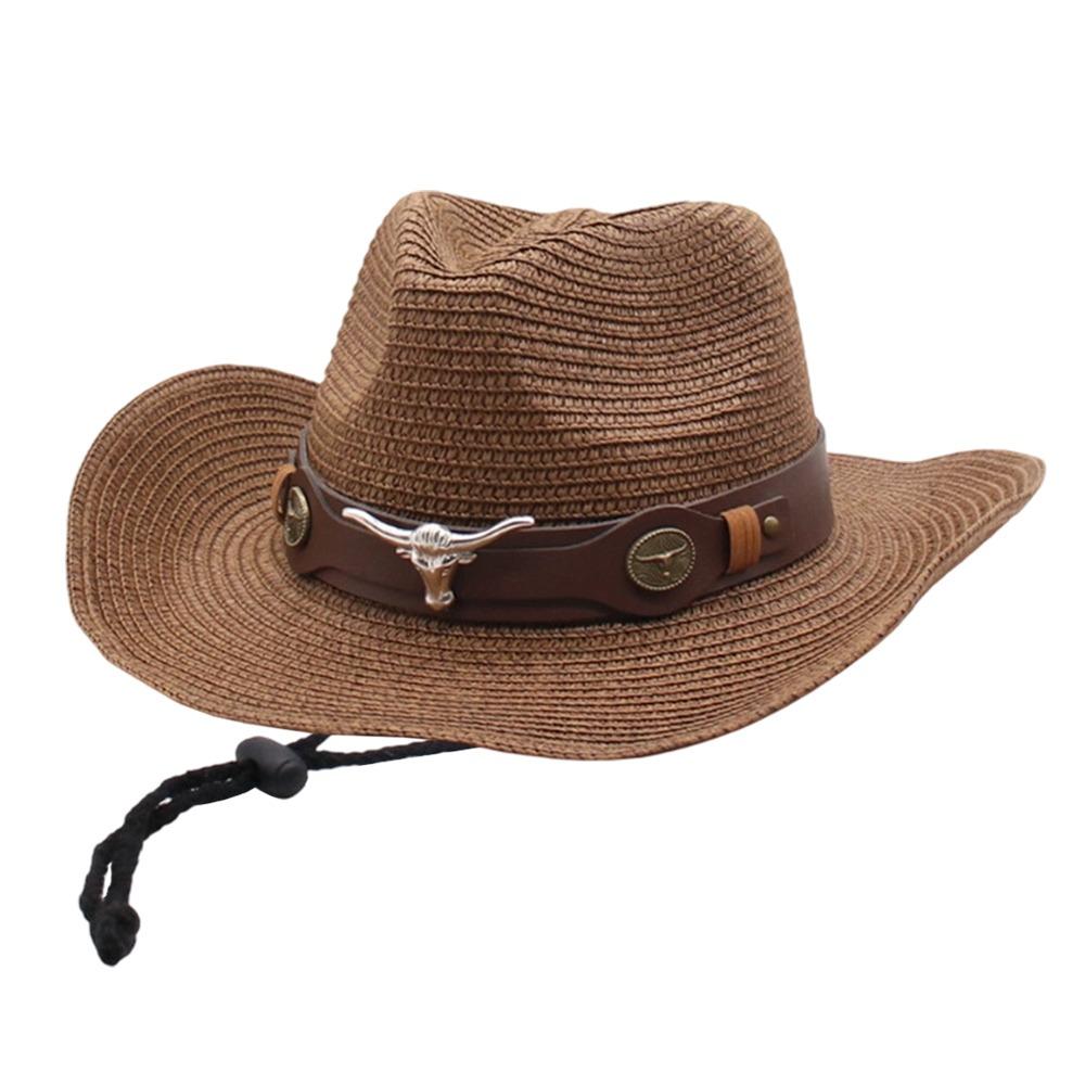 Summer Straw Cap Wide Brim Sun Hat Casual Beach Panama Hat