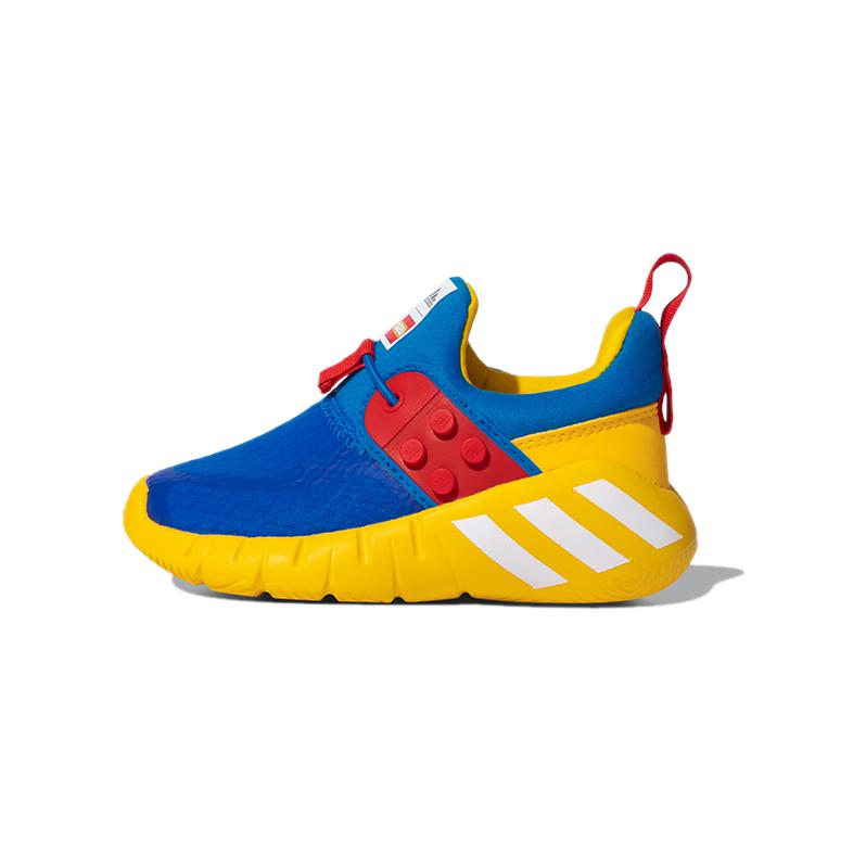 

Новые детские кроссовки LEGO x Adidas с низким верхом, дышащие, против скольжения и износостойкие, сине-желто-красные, для младенцев и малышей FX9563 21
