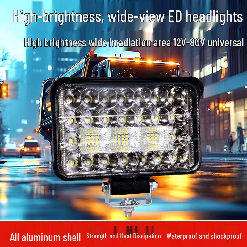 Super Bright LED Spotlight for Trucks & Vehicles: 12v/24v Headlight and Fog Light