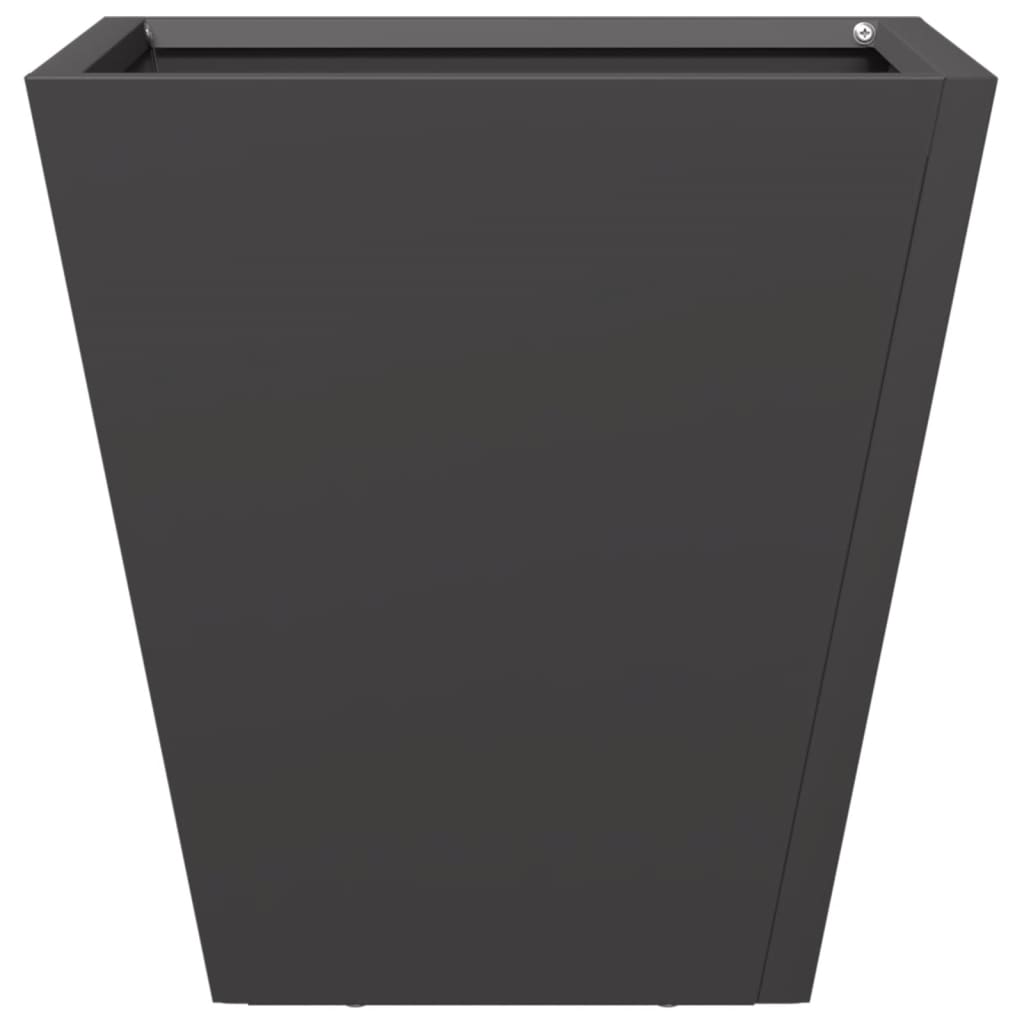 Plant Pot Black 30x30x30 Steel