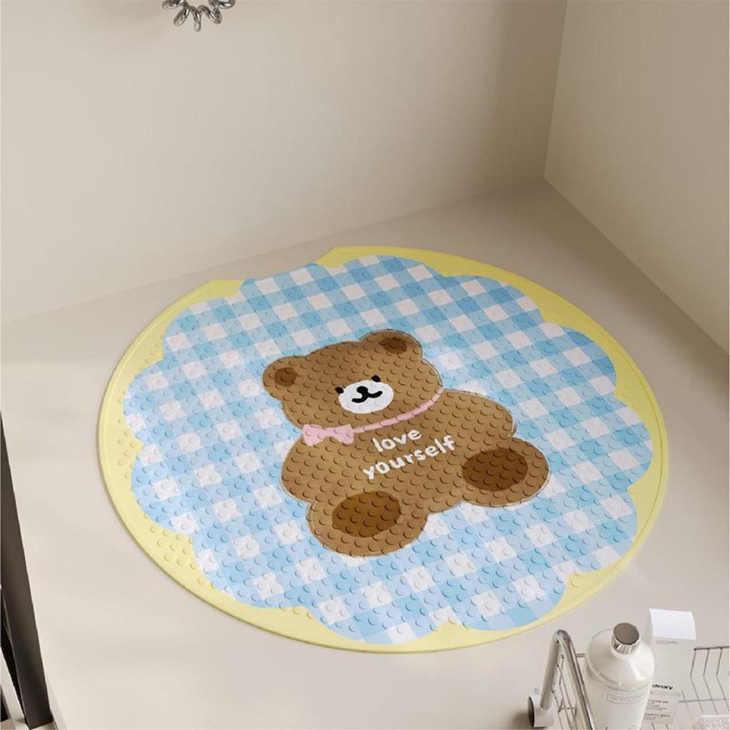 Non-Slip Cartoon Bathroom Mat for Shower, Toilet & Bathtub
