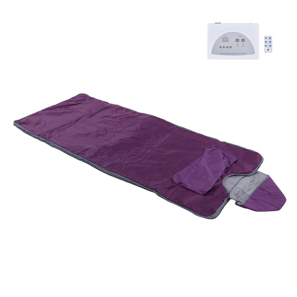 Far Infrared Sauna Blanket with Hat Sleeves Multiple Protection Sauna Heating Blanket Body Spa