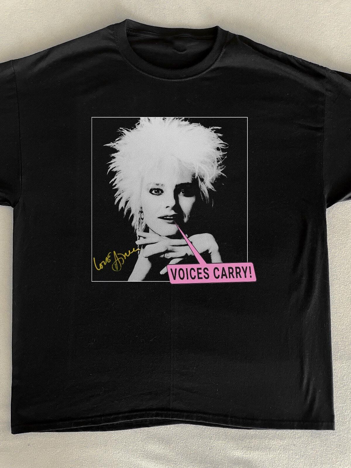 Vtg Voices Carry Aimee Mann Til Tuesday Cotton Black Shirt UR033 S